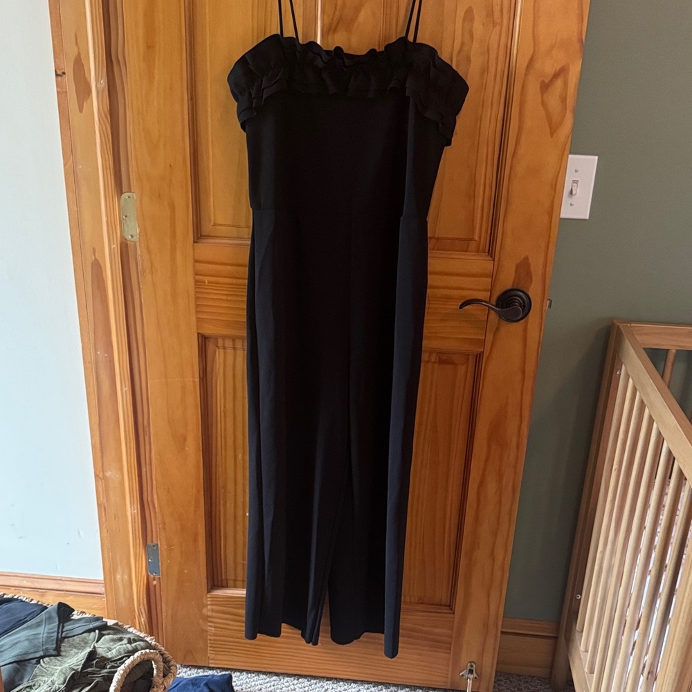 Zara Black Ruffle Pant Suit